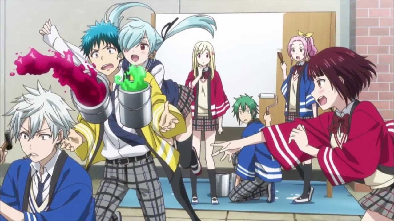 Yamada-kun and the Seven Witches — backdrops 3