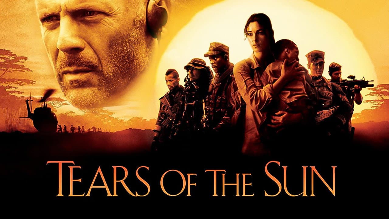Tears of the Sun — backdrops with title 1