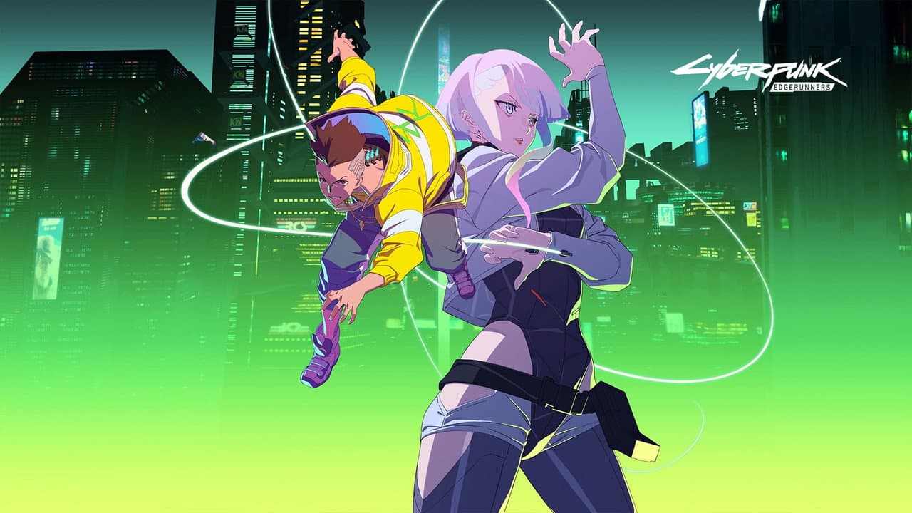 Cyberpunk: Edgerunners — backdrops with title 7
