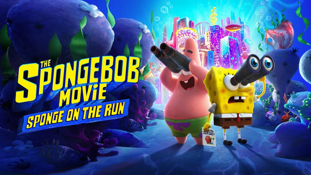 The SpongeBob Movie: Sponge on the Run — backdrops with title 2