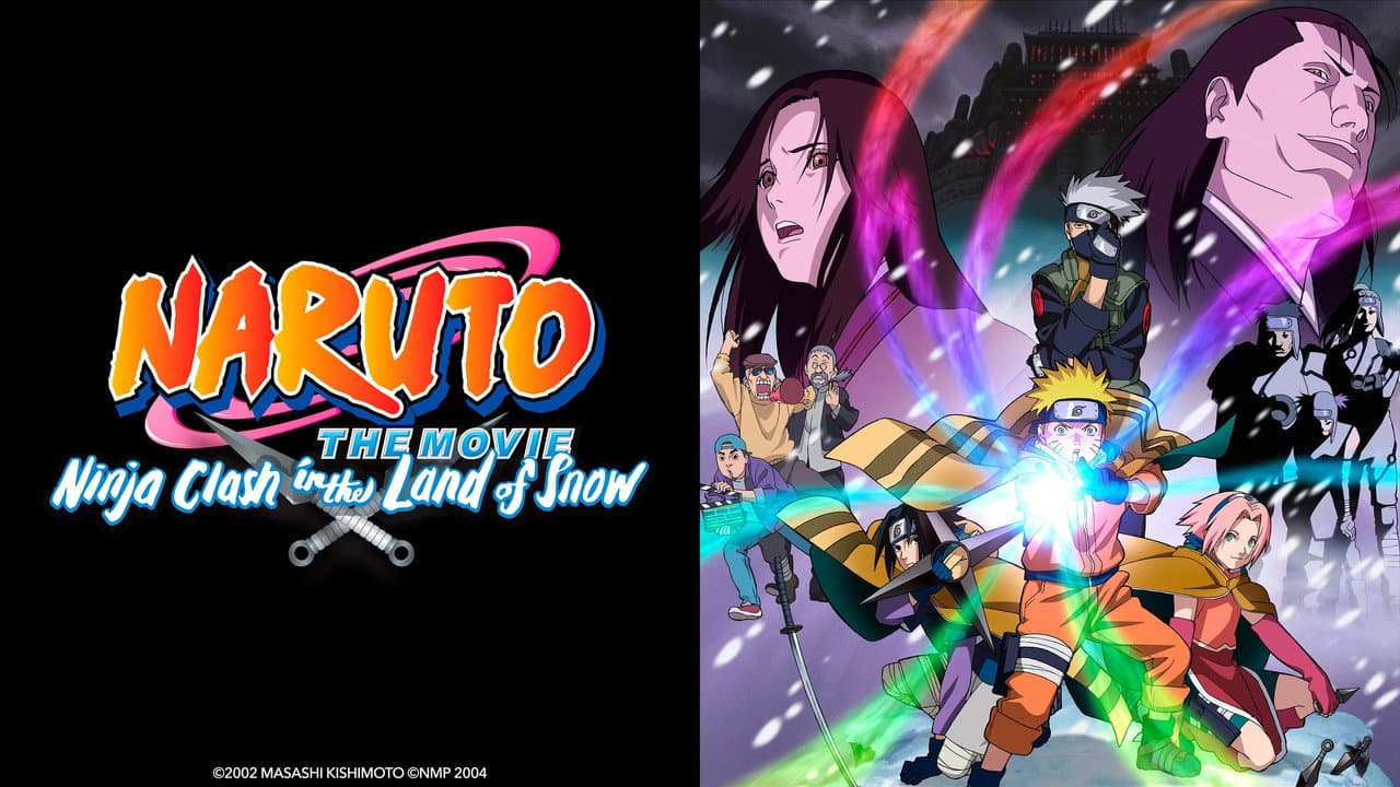 Naruto the Movie: Ninja Clash in the Land of Snow — backdrops with title 1
