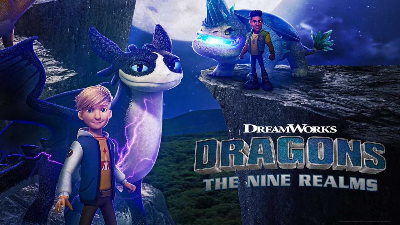 Dragons: The Nine Realms — backdrops with title 1