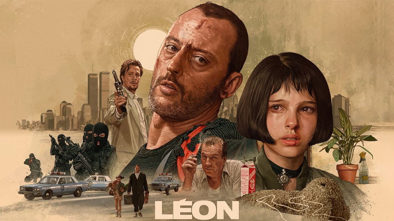 Léon: The Professional — backdrops with title 5