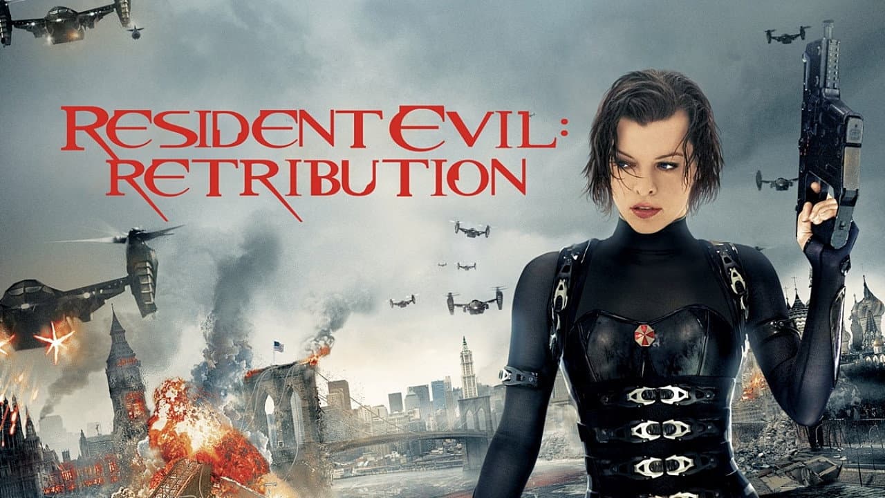 Resident Evil: Retribution — backdrops with title 7