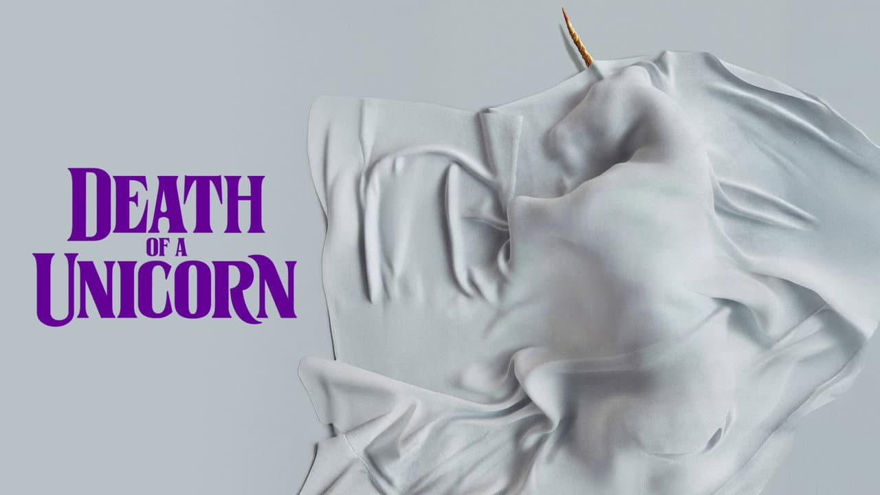 Death of a Unicorn — backdrops with title 4