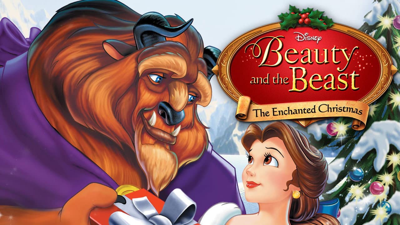 Beauty and the Beast: The Enchanted Christmas — backdrops with title 3
