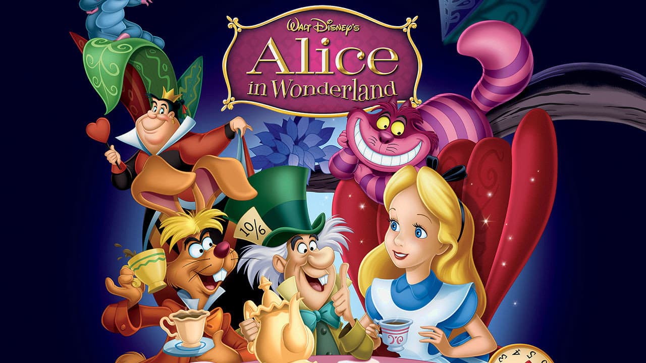 Alice in Wonderland — backdrops with title 2