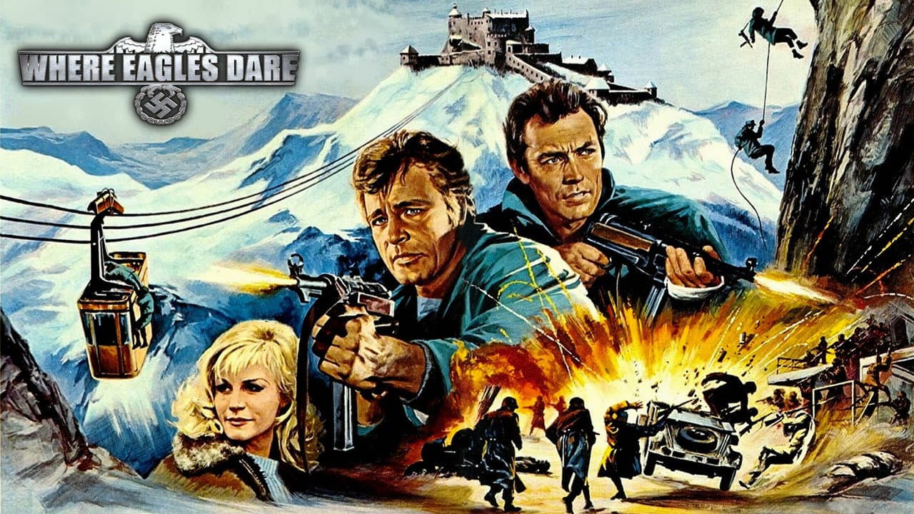 Where Eagles Dare — backdrops with title 2