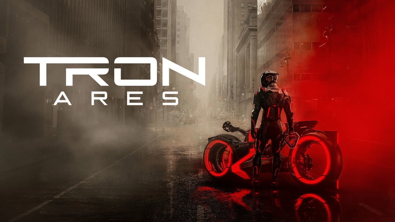 TRON: Ares — backdrops with title 8