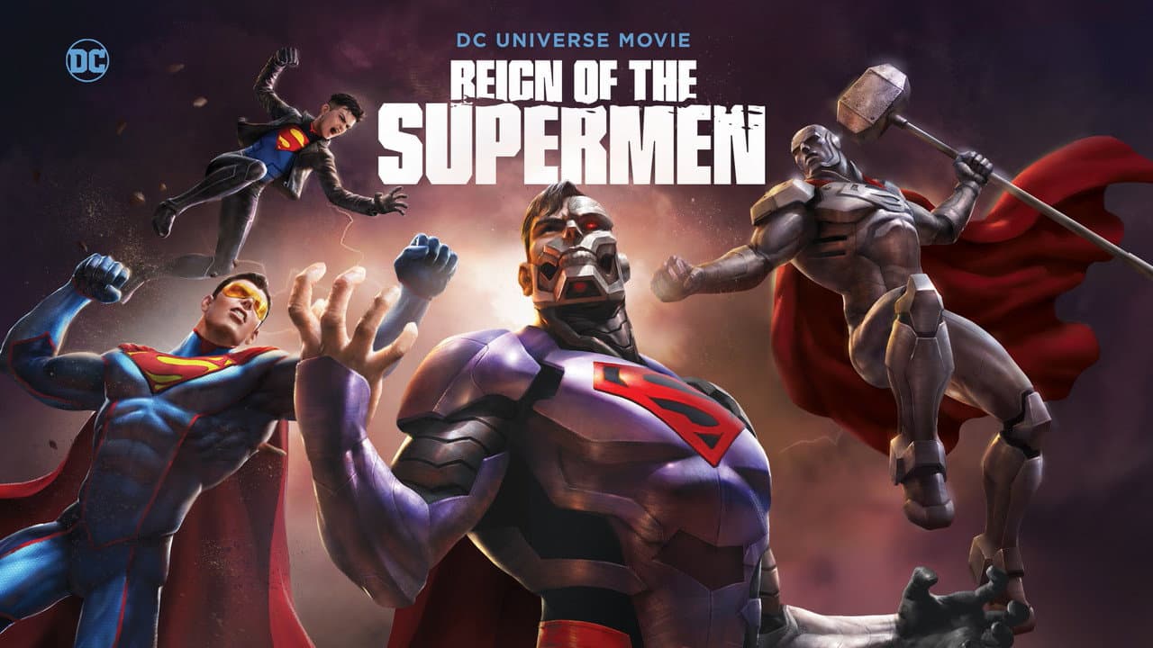 Reign of the Supermen — backdrops with title 1