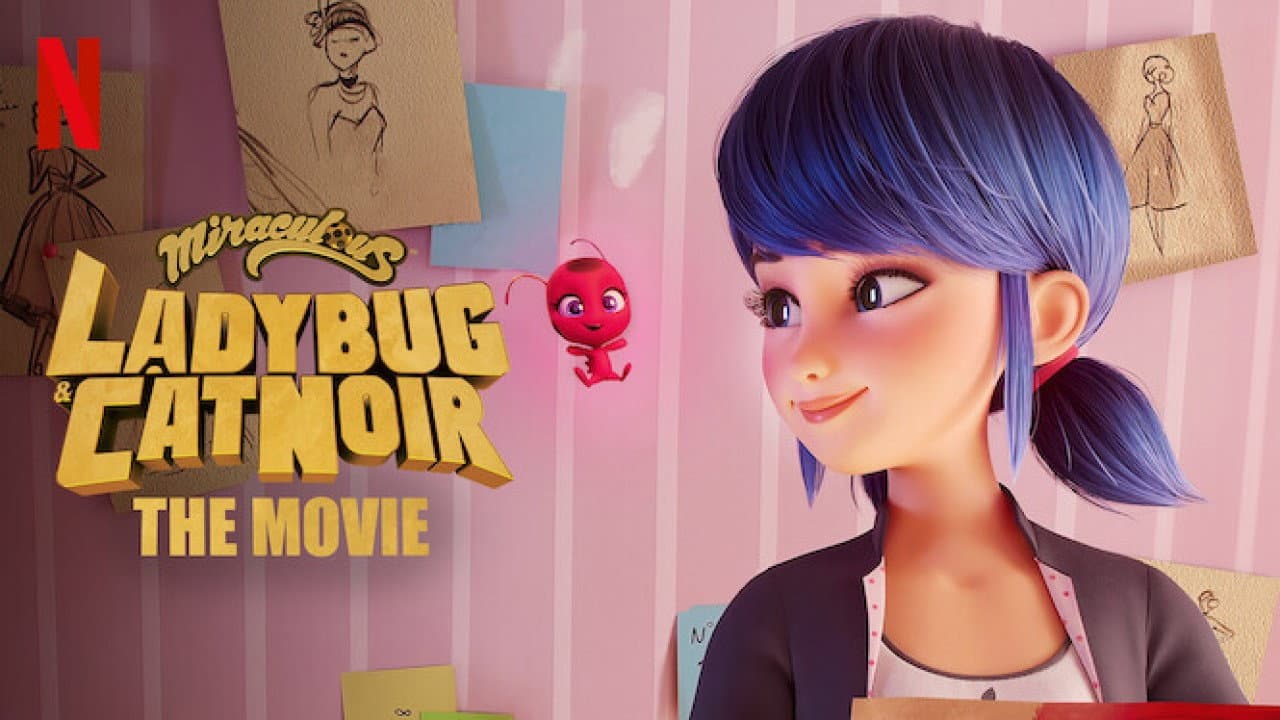 Miraculous: Ladybug & Cat Noir, The Movie — backdrops with title 3