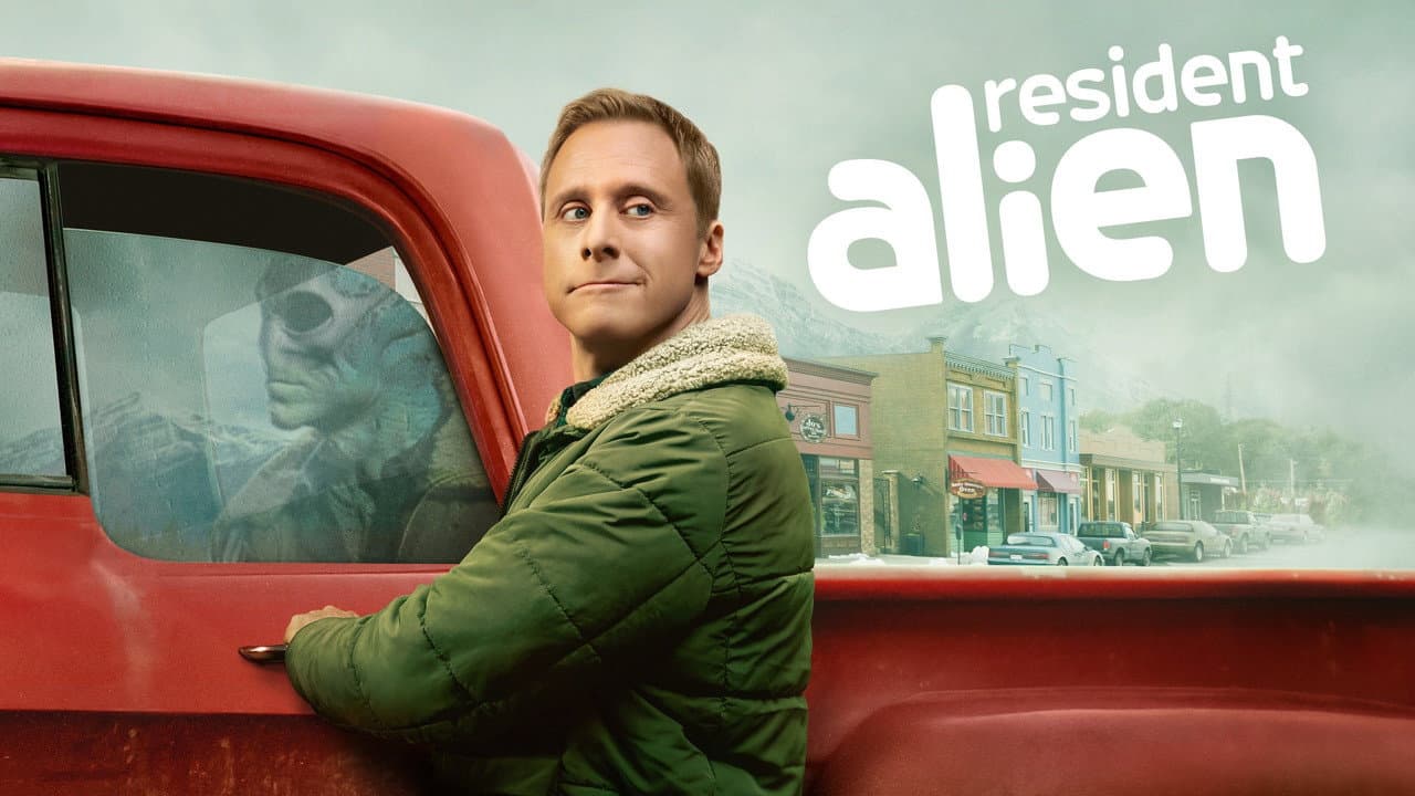 Resident Alien — backdrops with title 4