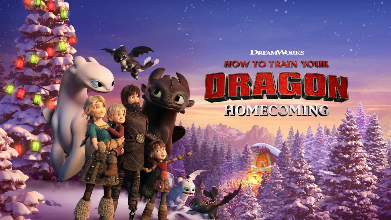 How to Train Your Dragon: Homecoming — backdrops with title 1