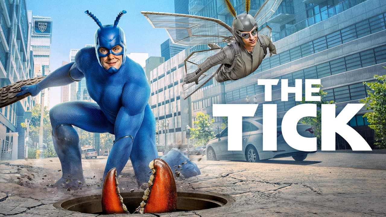 The Tick — backdrops with title 2
