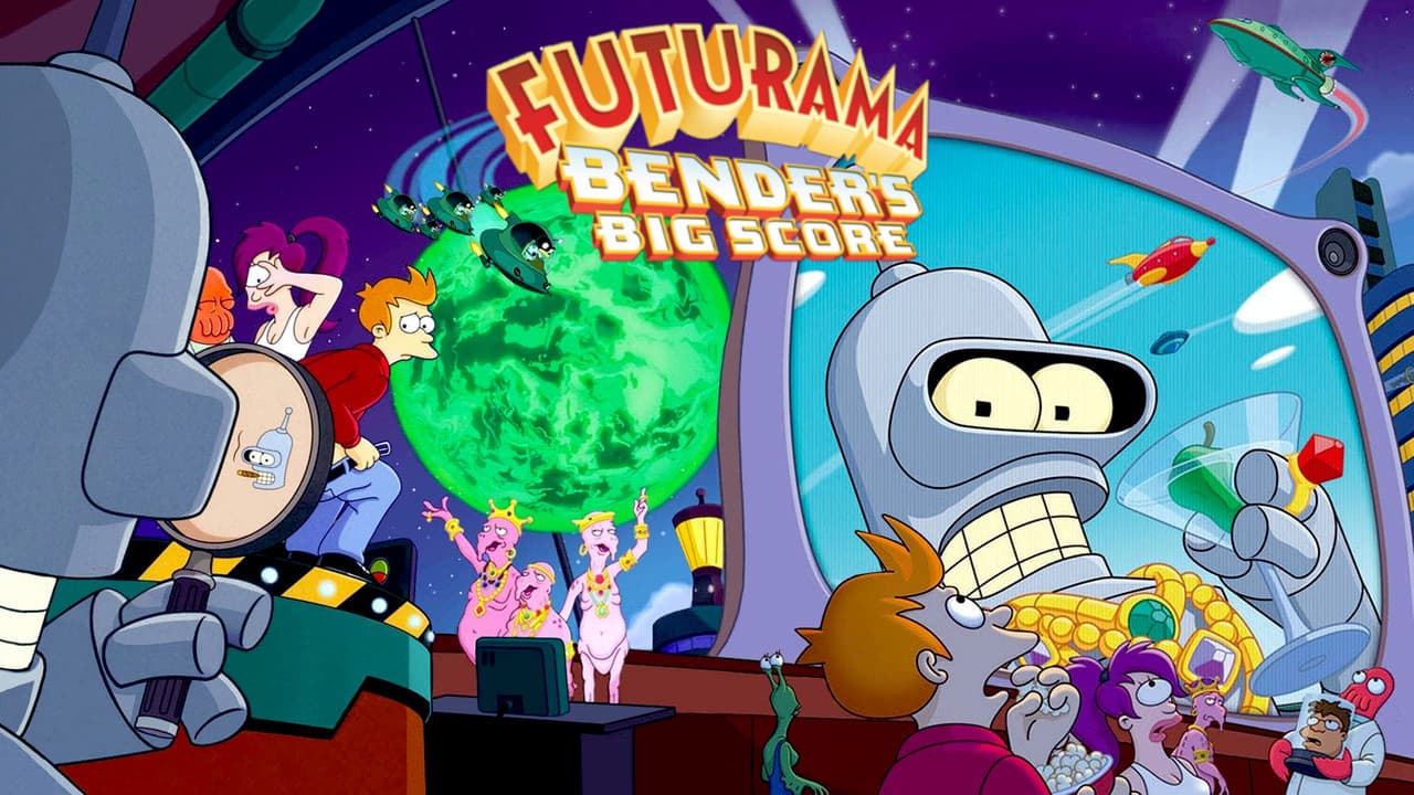 Futurama: Bender's Big Score — backdrops with title 1