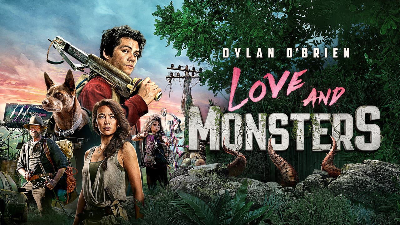 Love and Monsters — backdrops with title 2