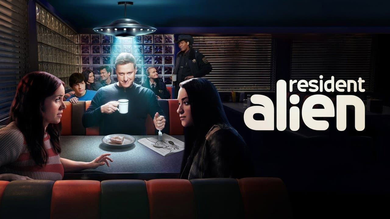 Resident Alien — backdrops with title 1