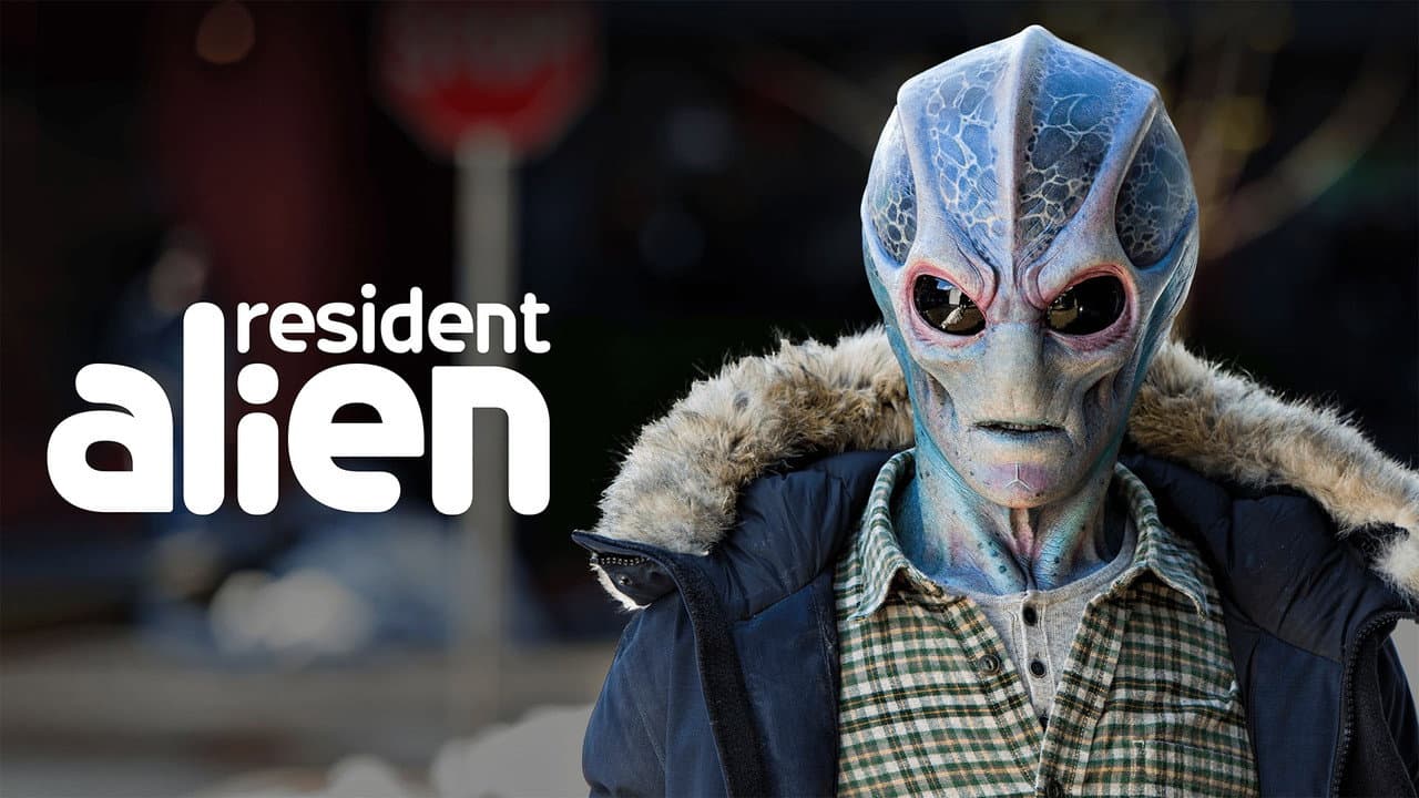 Resident Alien — backdrops with title 7