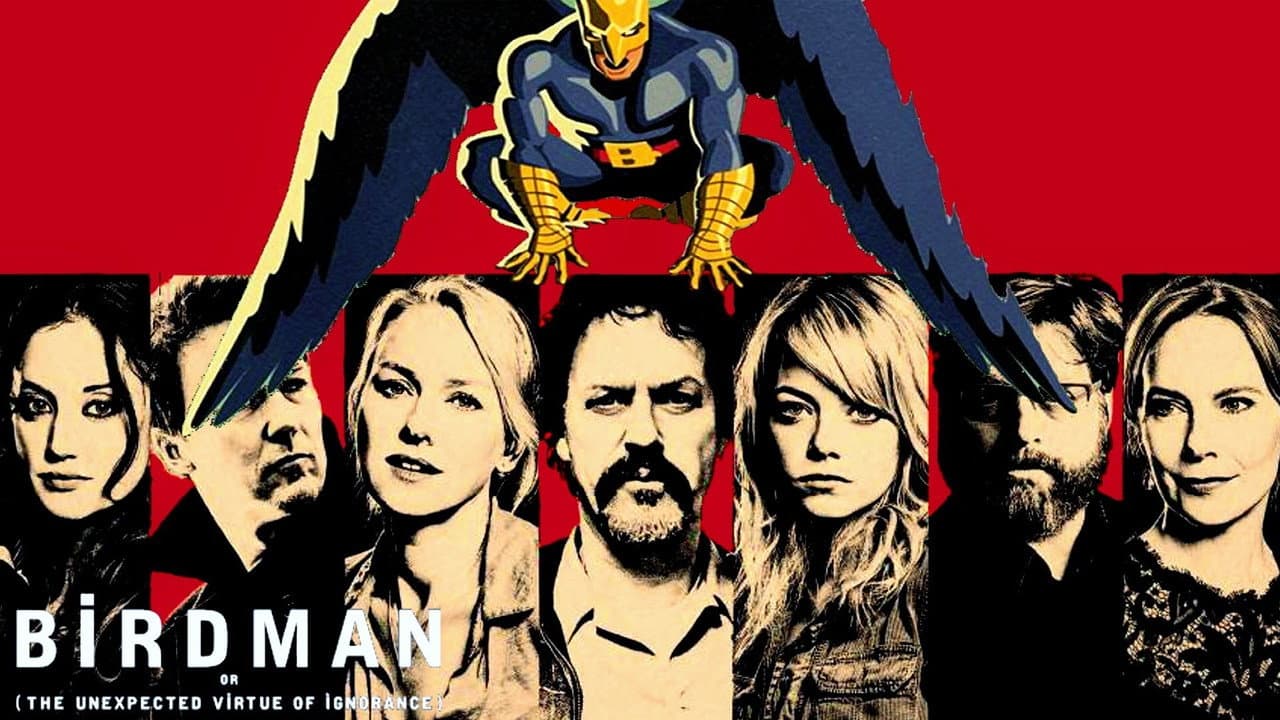 Birdman or (The Unexpected Virtue of Ignorance) — backdrops with title 5