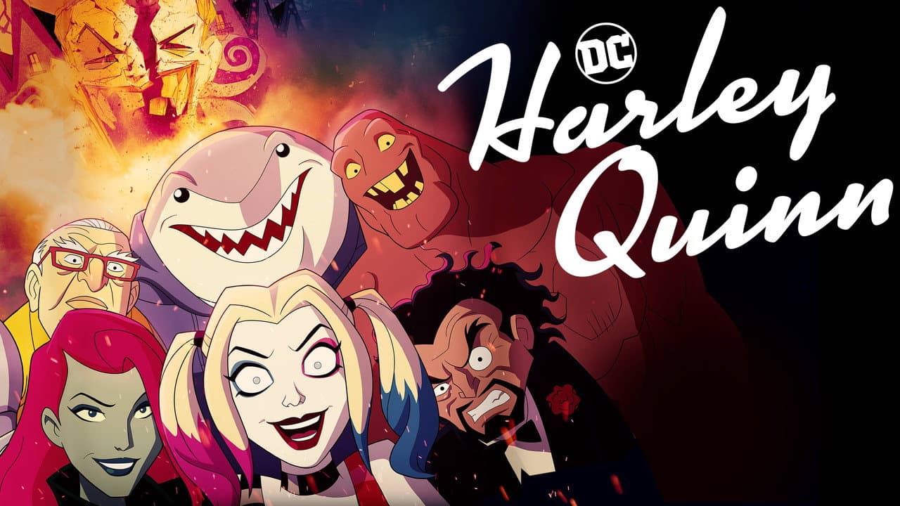 Harley Quinn — backdrops with title 7