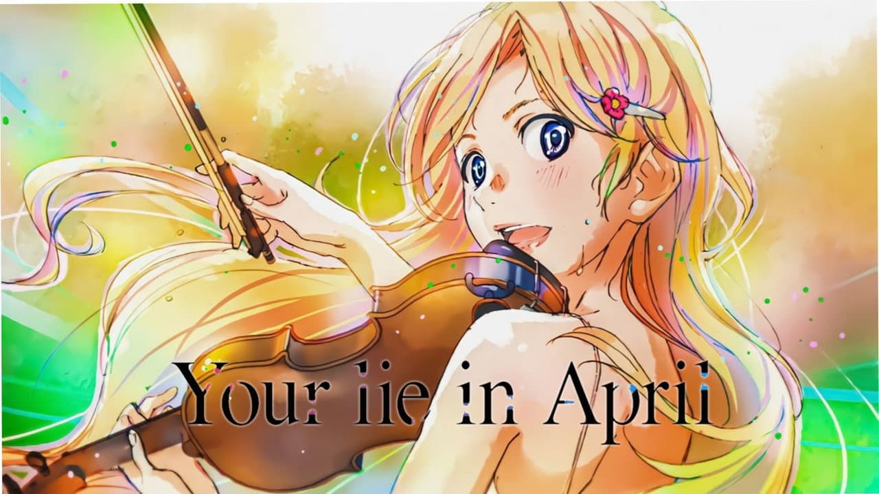 Your Lie in April — backdrops with title 8