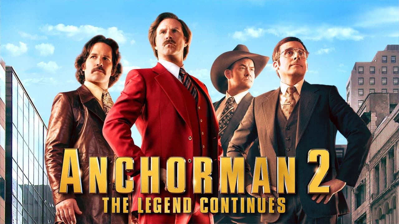 Anchorman 2: The Legend Continues — backdrops with title 7