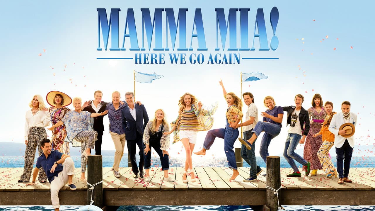 Mamma Mia! Here We Go Again — backdrops with title 7