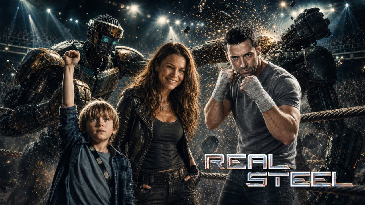 Real Steel — backdrops with title 5