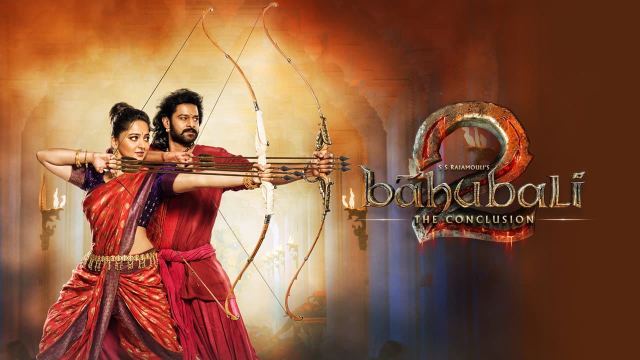 Bāhubali 2: The Conclusion — backdrops with title 1