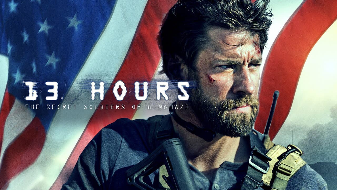 13 Hours: The Secret Soldiers of Benghazi — backdrops with title 4