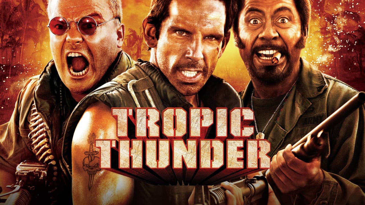 Tropic Thunder — backdrops with title 4