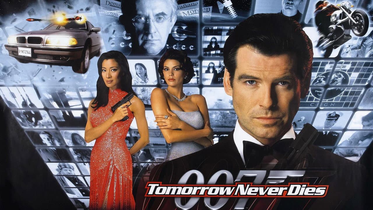 Tomorrow Never Dies — backdrops with title 5