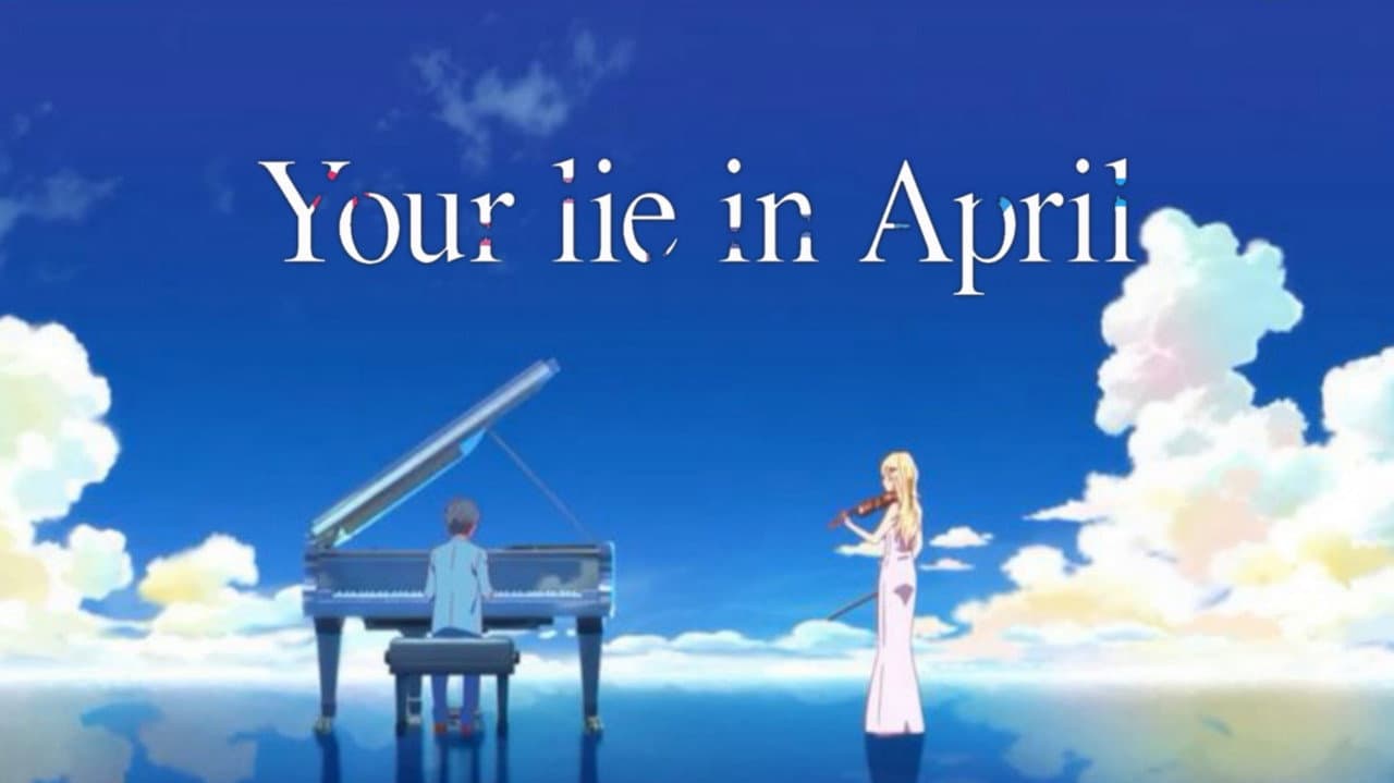 Your Lie in April — backdrops with title 6