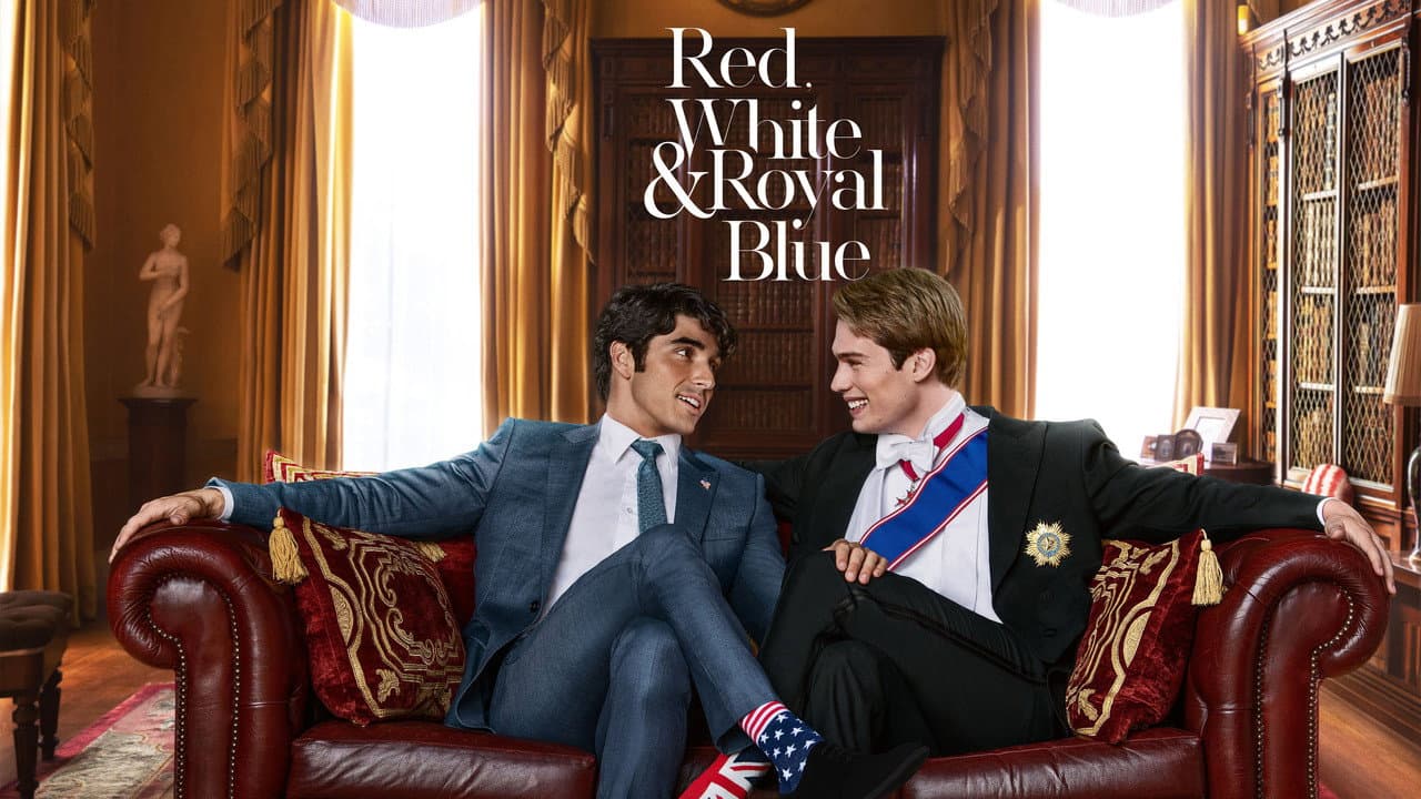 Red, White & Royal Blue — backdrops with title 2