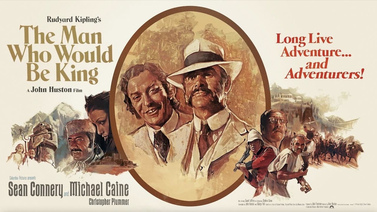 The Man Who Would Be King — backdrops with title 2