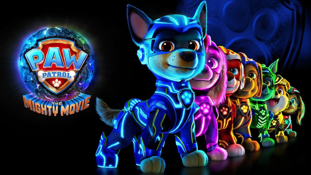 PAW Patrol: The Mighty Movie — backdrops with title 4