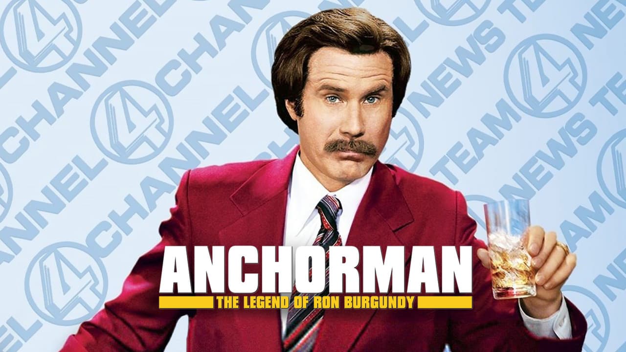 Anchorman: The Legend of Ron Burgundy — backdrops with title 5