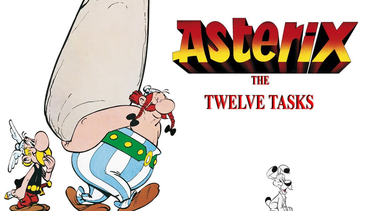 The Twelve Tasks of Asterix — backdrops with title 1