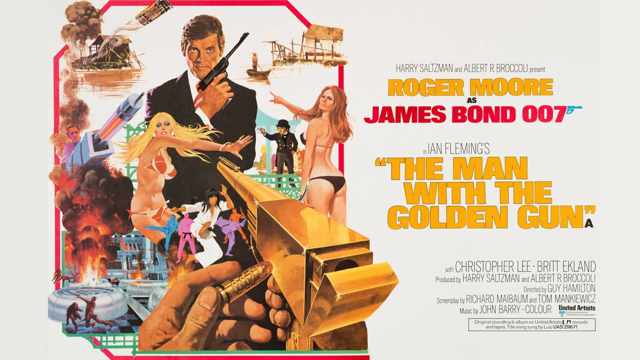 The Man with the Golden Gun — backdrops with title 2