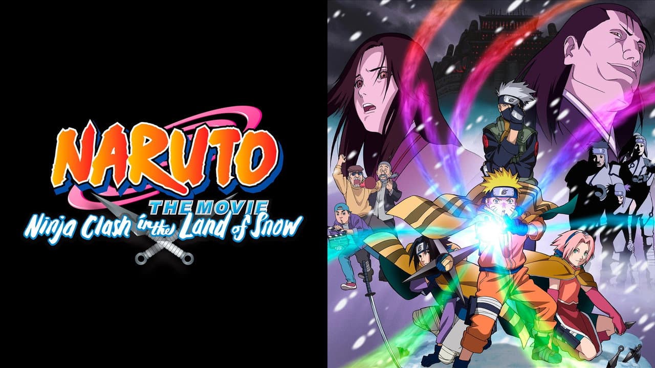 Naruto the Movie: Ninja Clash in the Land of Snow — backdrops with title 3