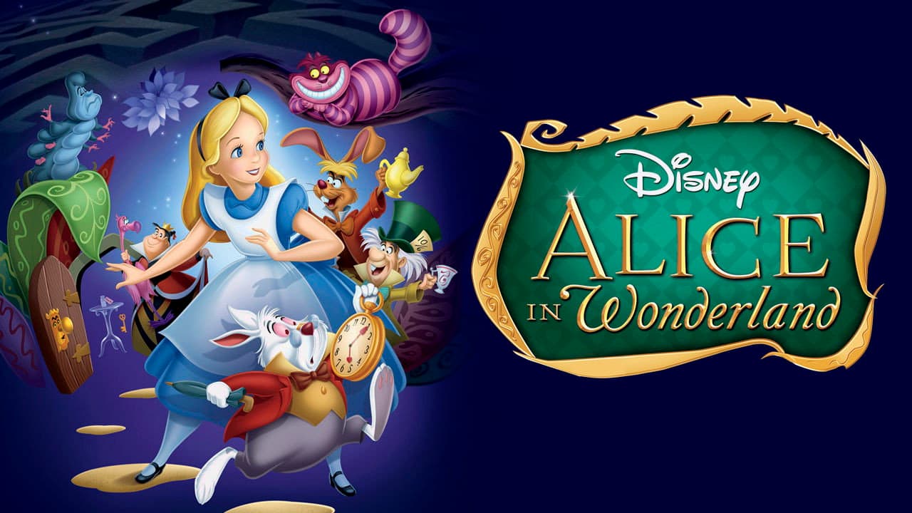 Alice in Wonderland — backdrops with title 4