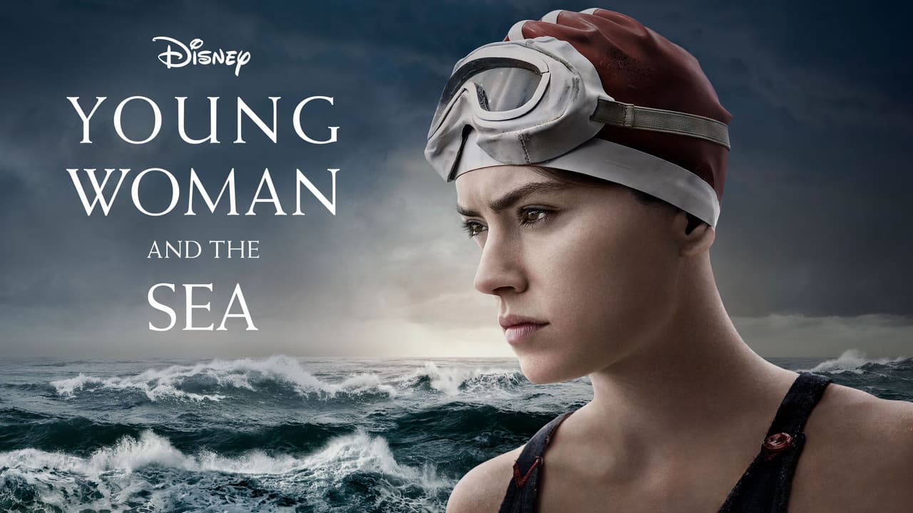 Young Woman and the Sea — backdrops with title 2
