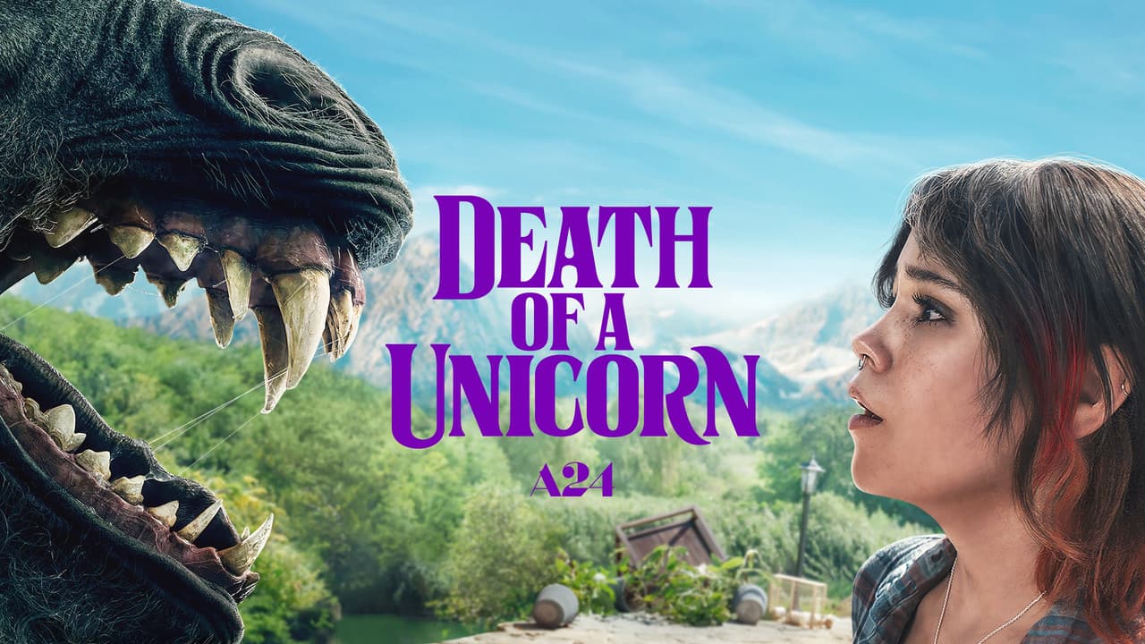 Death of a Unicorn — backdrops with title 2