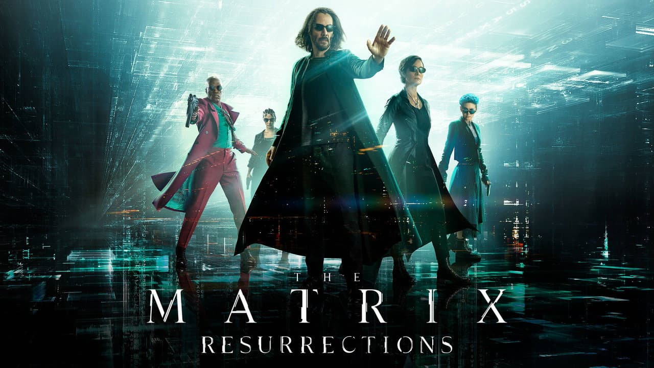 The Matrix Resurrections — backdrops with title 2