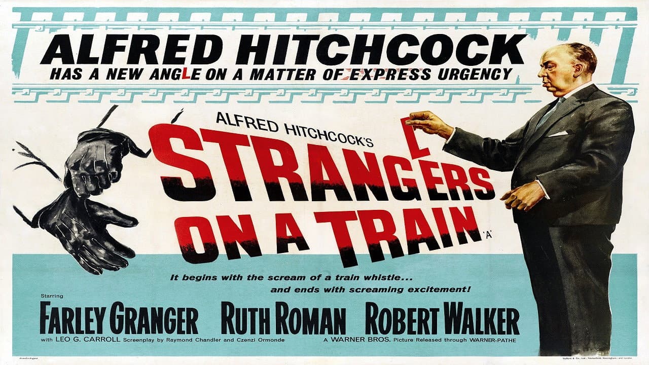 Strangers on a Train — backdrops with title 2