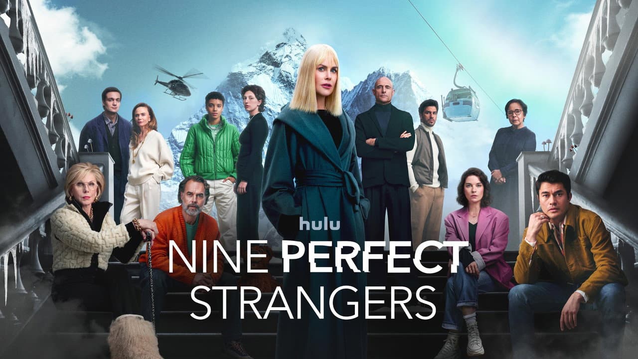 Nine Perfect Strangers — backdrops with title 2