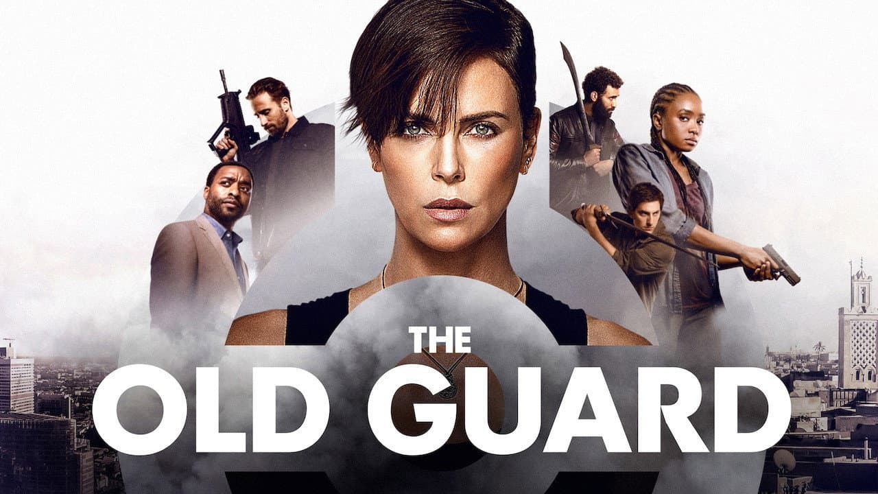 The Old Guard — backdrops with title 1