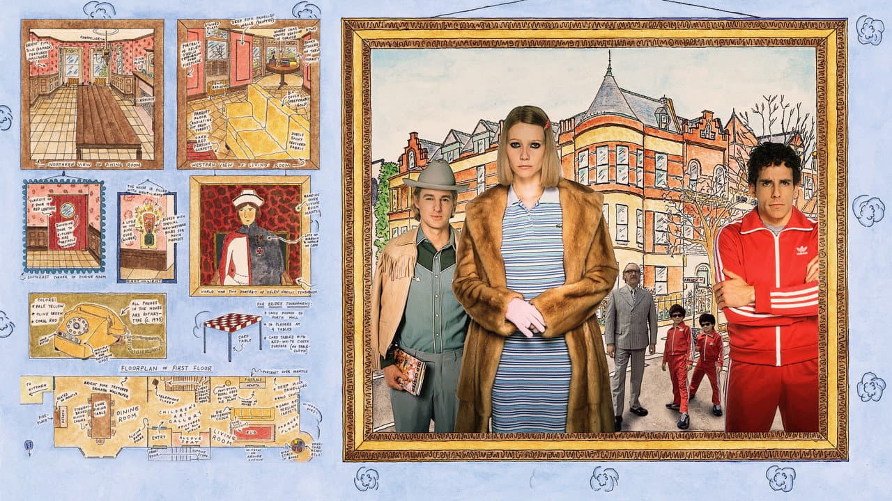 The Royal Tenenbaums — backdrops with title 2