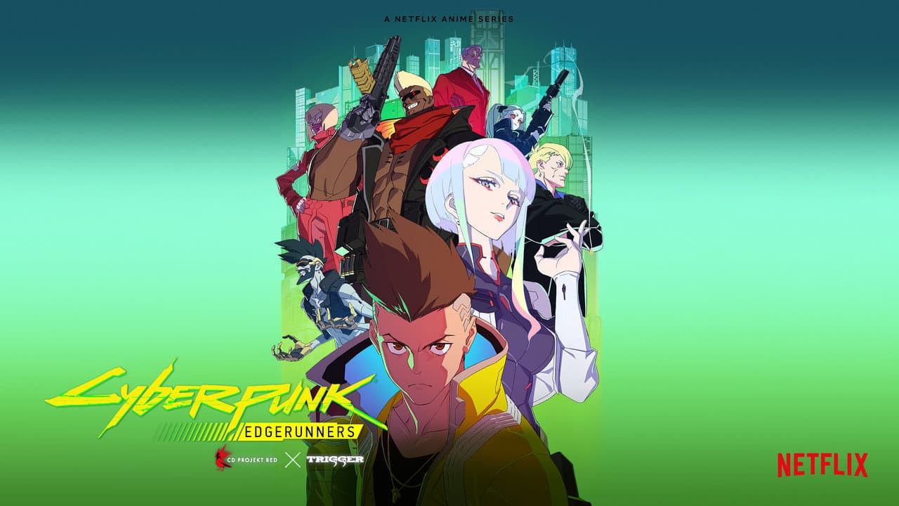 Cyberpunk: Edgerunners — backdrops with title 4