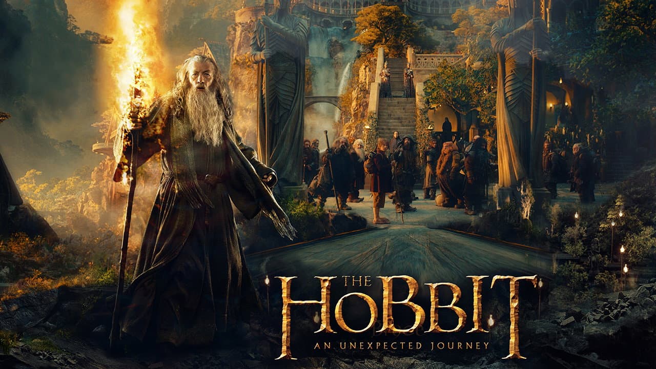 The Hobbit: An Unexpected Journey — backdrops with title 3